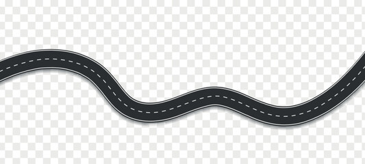top view on road map. curve highway roadway. vector infographic
