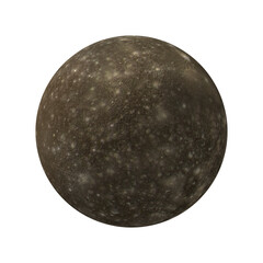 Wall Mural - callisto moon of jupiter isolated