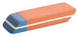 Dual Eraser isolated for Pen ink and pencil erasing