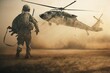 © Meysam Azarneshin - Soldier running between smoke in battle field
