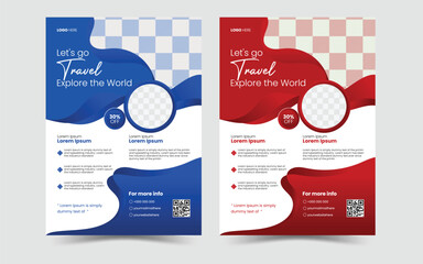 
flyer with red elements design, collection of modern design poster flyer brochure cover layout, background Business Flyer Template Corporate flyer template colorful Vector Design, gradient geometric 