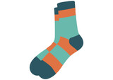 Fototapeta  - pair of socks vector illustration