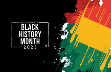 Wall Mural - Black history month celebrate. vector illustration design graphic Black history mont 2023