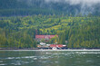 © maxdigi - Telegraph Cove Village North Vancouver Island. The view of Telegraph Cove from Johnstone Strait on northern Vancouver Island. A popular tourist destination. British Columbia, Canada.
