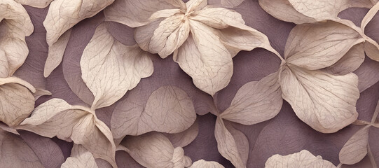 Wall Mural - hydrangea flower plant pattern background with Generative AI Technology