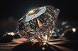 Diamond stone close up, Digital illustration, AI