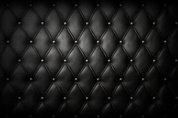  Black leather texture background Made with Generative AI
