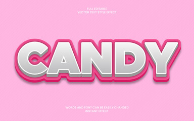 Wall Mural - candy text effect