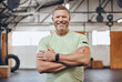 © S Fanti/peopleimages.com - Fitness, sports and portrait of man in gym with crossed arms for motivation, wellness and cardio workout. Personal trainer, healthy body and face of male for bodybuilder training, exercise and goals