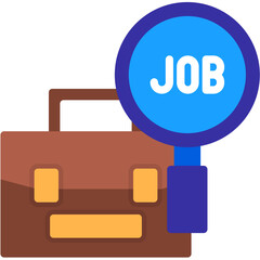 Wall Mural - Job Search Icon