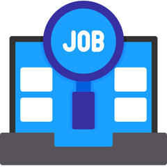 Canvas Print - Job Search Icon