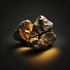 gold nugget, gold, solid gold, 24-karat 999