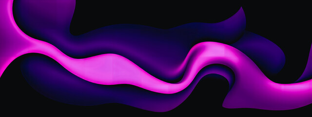 Wall Mural - Abstract background with wave. Generative AI