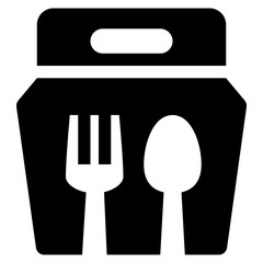 Poster - carry out solid icon