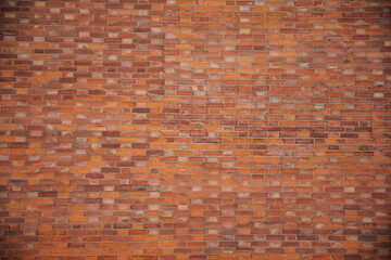 Wall Mural - large brick red texture smooth wall bricks