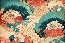 Japanese Art Pattern Illustration
