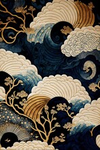 Japanese Art Pattern Illustration