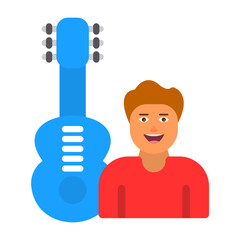 Wall Mural - Guitarist Icon