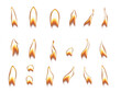 Candle flame element candle PNG format easy to use