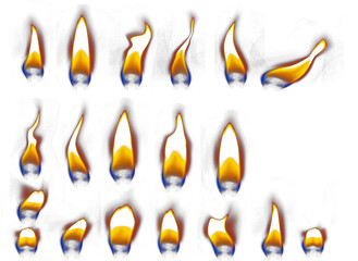 Wall Mural - Candle flame element candle PNG format easy to use