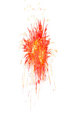 Wall Mural - Realistic firework elements PNG format easy to use festive sparkler overlay