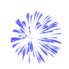 Wall Mural - Realistic firework elements PNG format easy to use festive sparkler overlay