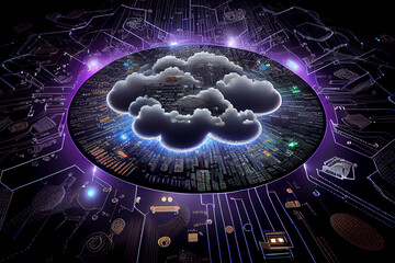 Wall Mural - Cloud Computing Technology