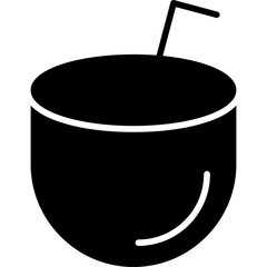 Sticker - Coconut Drink Icon