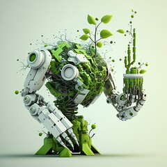 3d model robotic sustainable nature