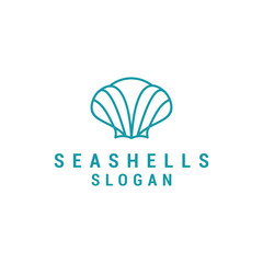 Wall Mural - Seashell logo vector icon design template