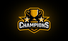 Champions Trophy Logo With Star For Championship