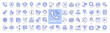 Contact Us line icons set. Connections and Customer Support elements outline icons collection. Chat, support, phone, globe, message, email, call - stock vector