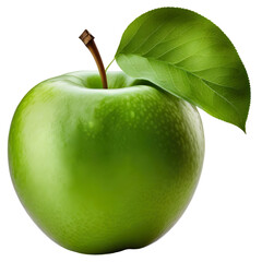 Wall Mural - Green apple fruit isolated