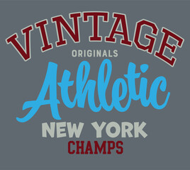 Wall Mural - new york college varsity print