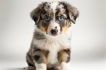 Australian shepherd puppy portrait