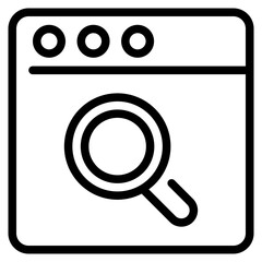 Canvas Print - Search Engine Icon