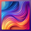 curvy colorful background, abstract (generative ai content)
