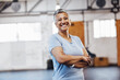 © S Fanti/peopleimages.com - Senior, black woman and gym portrait of a person happy about fitness, training and exercise. Sports, happy and pilates studio of mature female with arms crossed proud about wellness and health