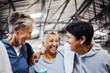 © S Fanti/peopleimages.com - Teamwork, sports and fitness with senior women for training, support and motivation. Retirement, wellness and exercise with group of friends in gym center for workout, cardio and happiness together