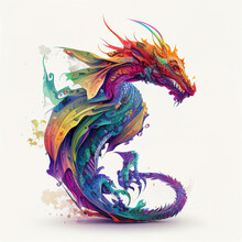 Chinese Dragon On A Wall