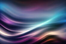 Abstract Screen Saver For The Desktop, Pleasant Colors Flow Into Each Other Like Waves In The Style Of Frosted Glass On A Black Background