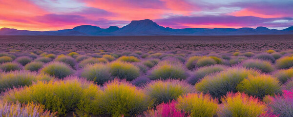 Canvas Print - lavender field at sunset