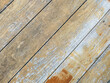 Abstract ancient, peeled paint brown wooden floor background, rough texture and diagonal pattern