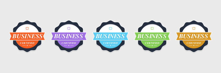 Wall Mural - business badge design. vintage logo template vector illustration.