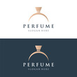 Isolated luxury perfume perfume cosmetic creative Logo design can be used for business, company, cosmetic and perfume shop.