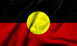 3D Flag of Australia (Aboriginal) satin