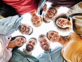 Wall Mural - hug hugging cheerful smiling happiness happy young man woman student together team teamwork friendship unity startup hands woman friend group education cooperation community support