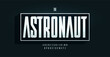 © artyway - Bold condensed alphabet, urban compressed sans serif letters, space font for futuristic logo, headline, edm typography, game design. Vector typographic design