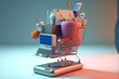Handel ecommerce - pełen koszyk, Ecommerce - a full shopping cart - AI Generated