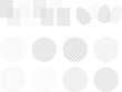 薄い灰色和柄のフレームセット　透かし　麻の葉模様　紗綾形　七宝　青海波　亀甲　矢絣　絞り　鱗紋